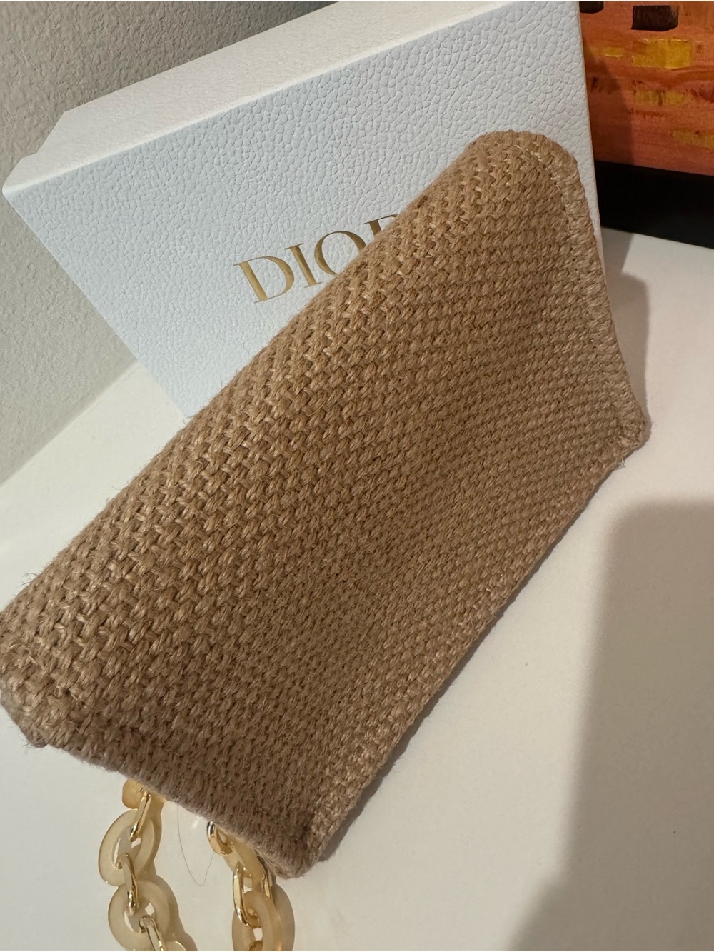 Dior Beauty Makeup Bag Woven D rings and chain Added - Picture 8 of 14